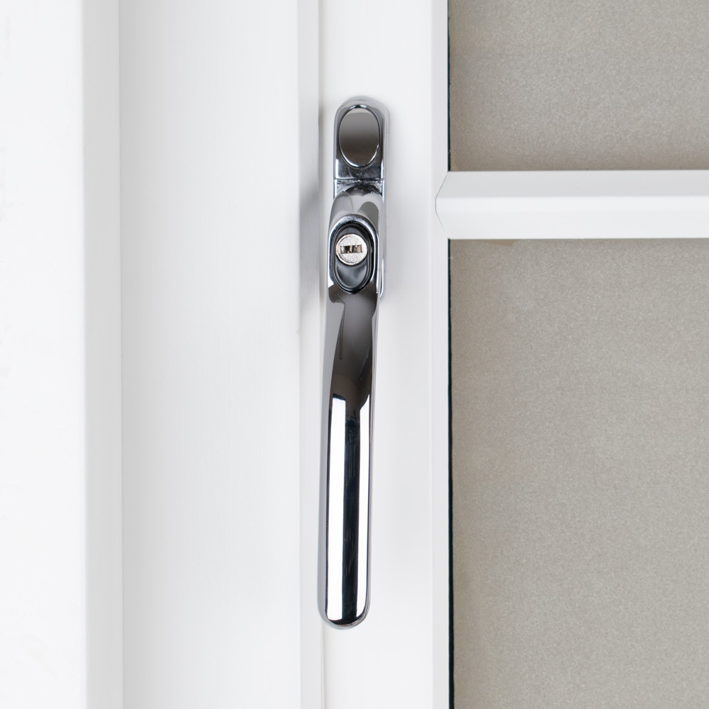 Timber Series Connoisseur MK2 Inline Locking Espag Window Handle - Hardex Chrome (Non Handed)